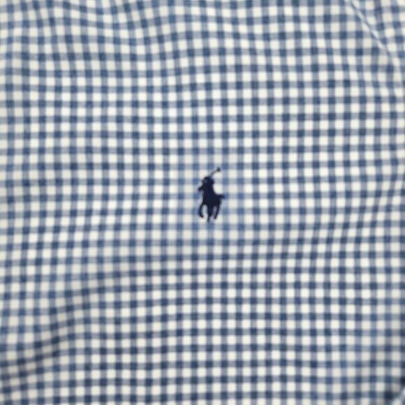 Polo Ralph‎ Lauren Performance Golf Blue Plaid Long Sleeve Button Shirt Size XL - Picture 3 of 8